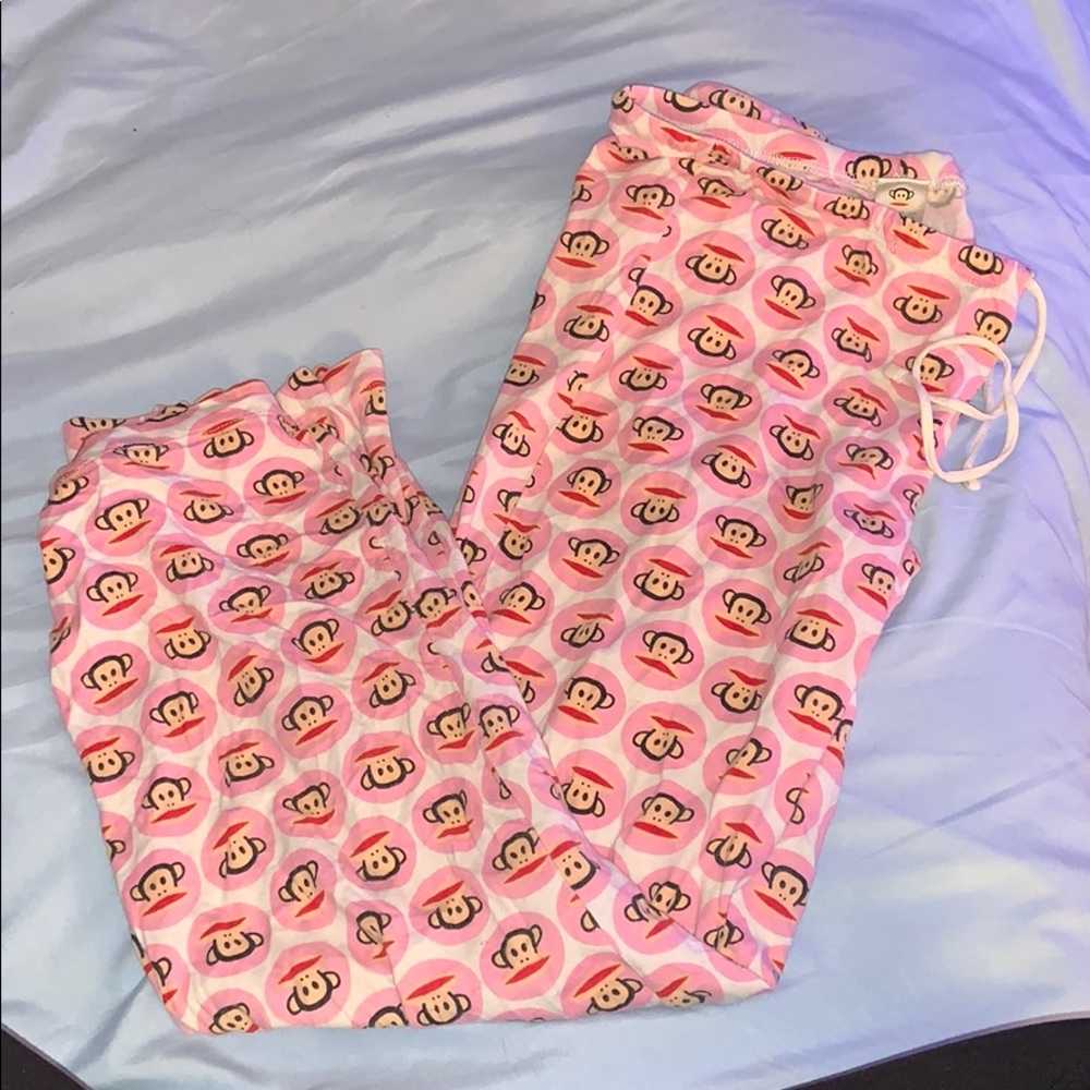 Paul Frank Pink Monkey Pajama Pants - Large